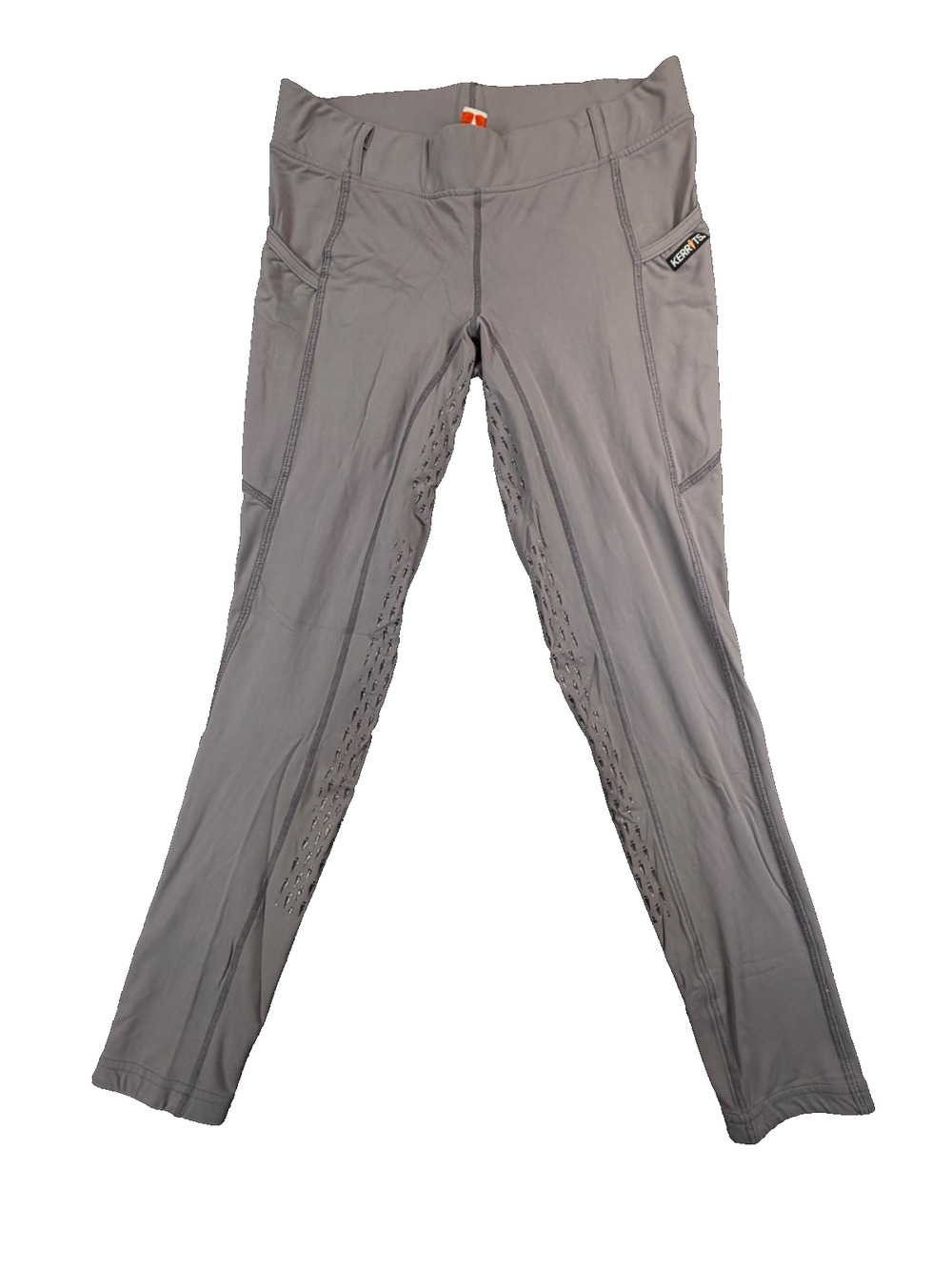 Kerrit's IceFil Full Seat Riding Tights in Purple/Grey (Women's L) with Pockets